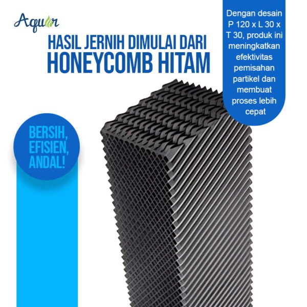 Honey comb Hitam D. P 120 x L 30 x T 30