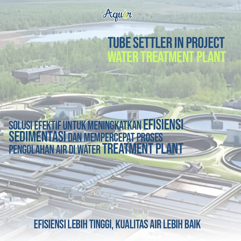 Tube Settler in Project Water Treatment Plant