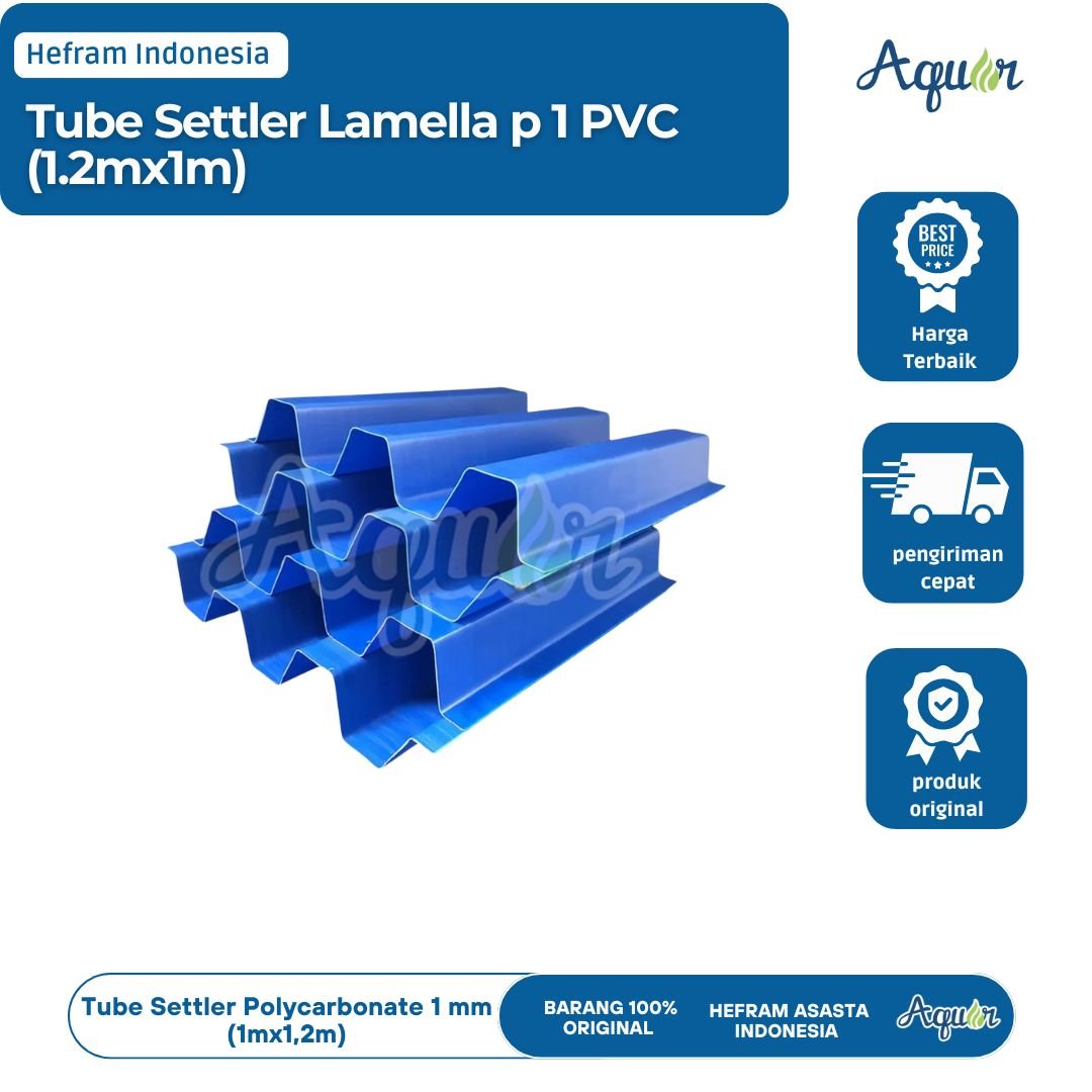 Tube Settler Lamella p 1 PVCm (1.2mx1m) mediemntasi