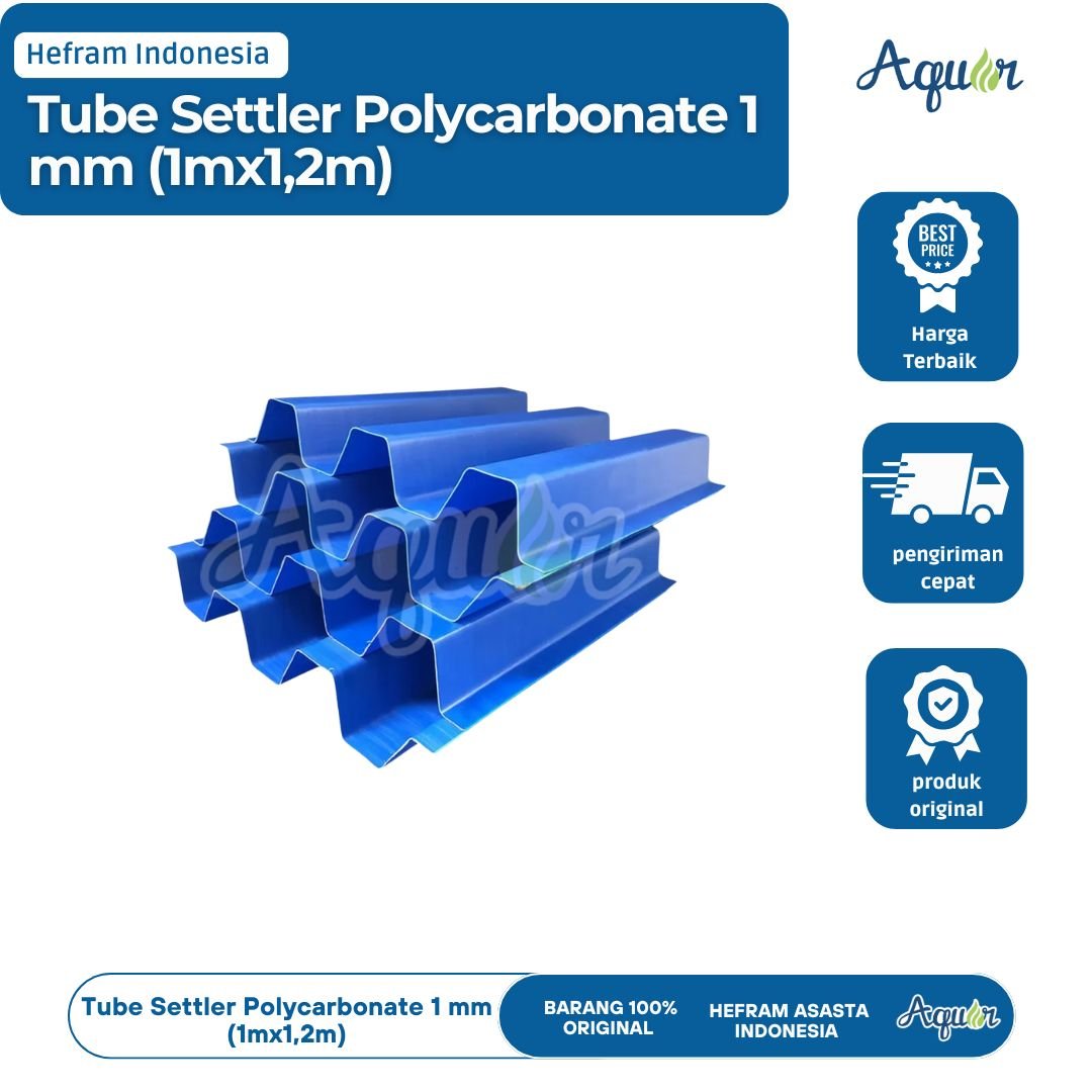 Tube Settler Polycarbonate 1 mm (1mx1,2m)