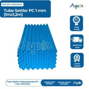 Tube Settler Polycarbonate PC 1 mm (1mx1,2m)