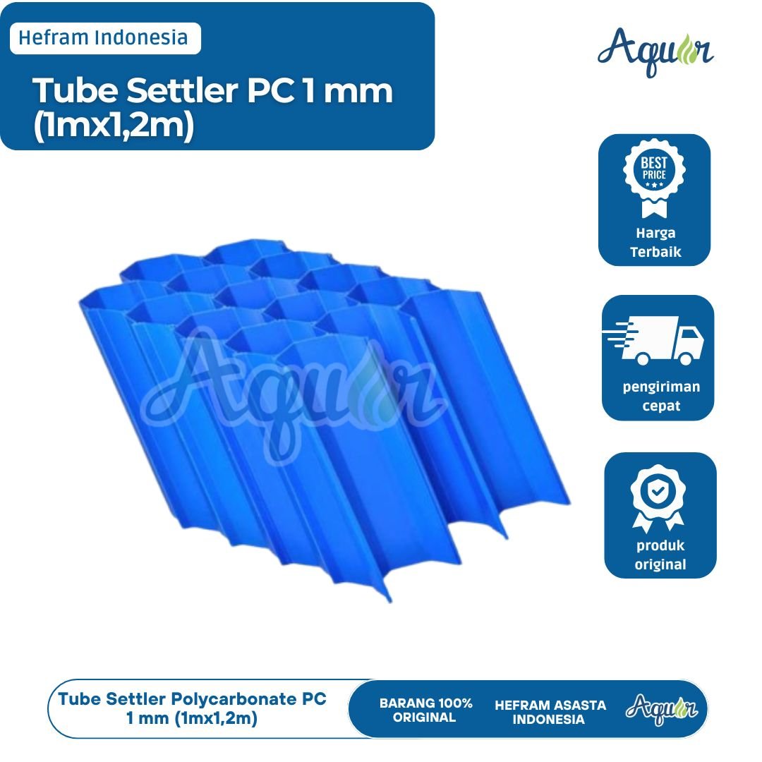 Tube Settler Polycarbonate PC 1 mm (1mx1,2m)