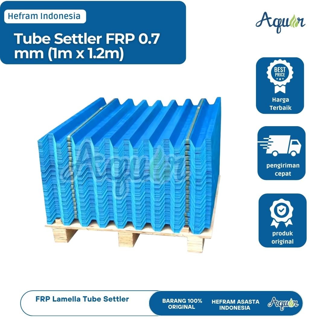 Tube Settler FRP 0.7 mm (1m x 1.2m)
