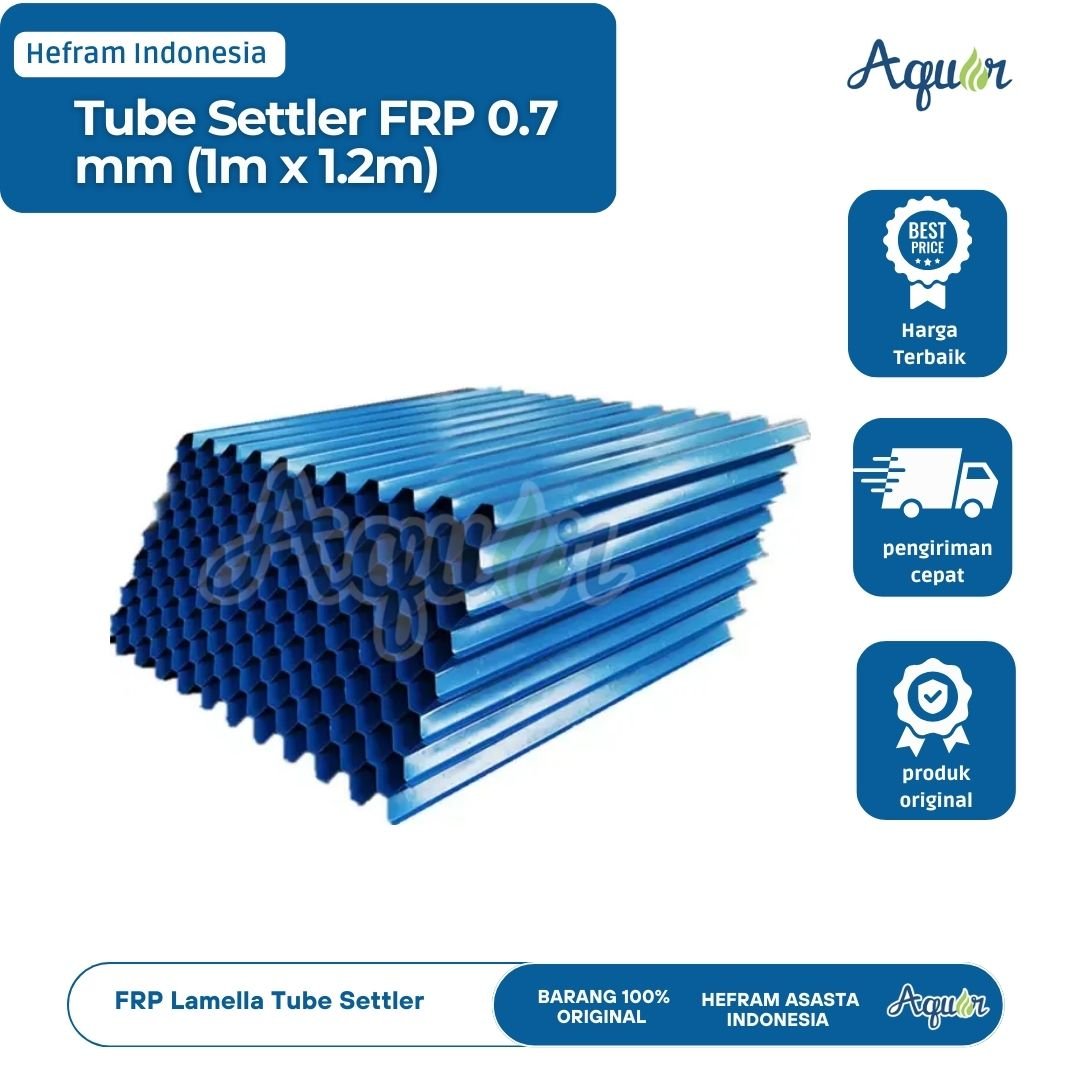 Tube Settler FRP 0.7 mm (1m x 1.2m)