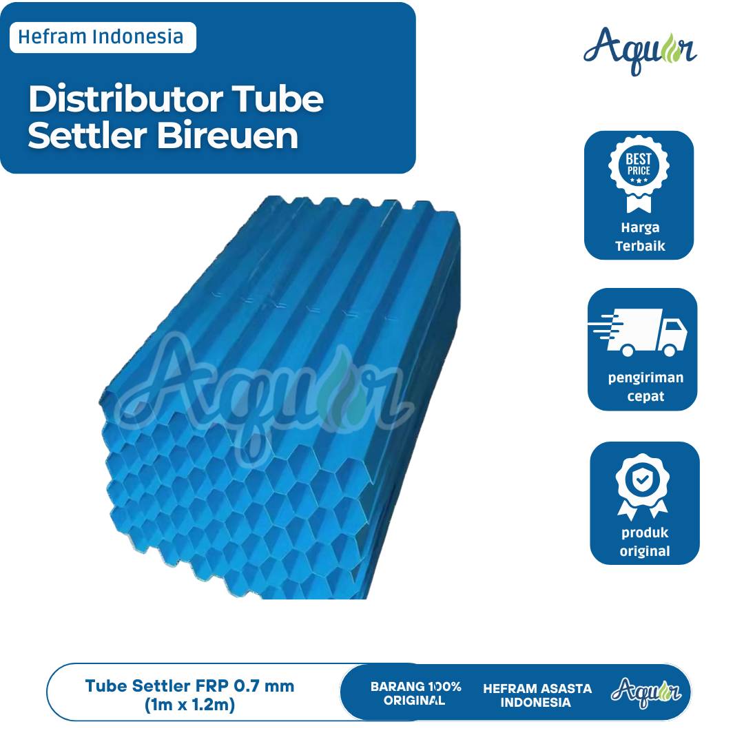 Tube Settler FRP 0.7 mm (1m x 1.2m)