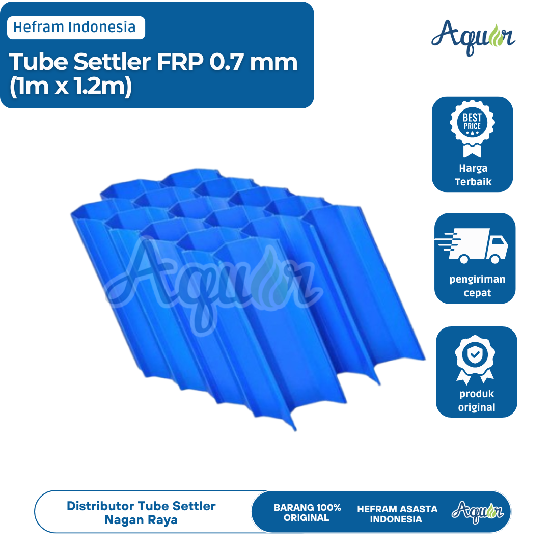 Tube Settler FRP 0.7 mm (1m x 1.2m)