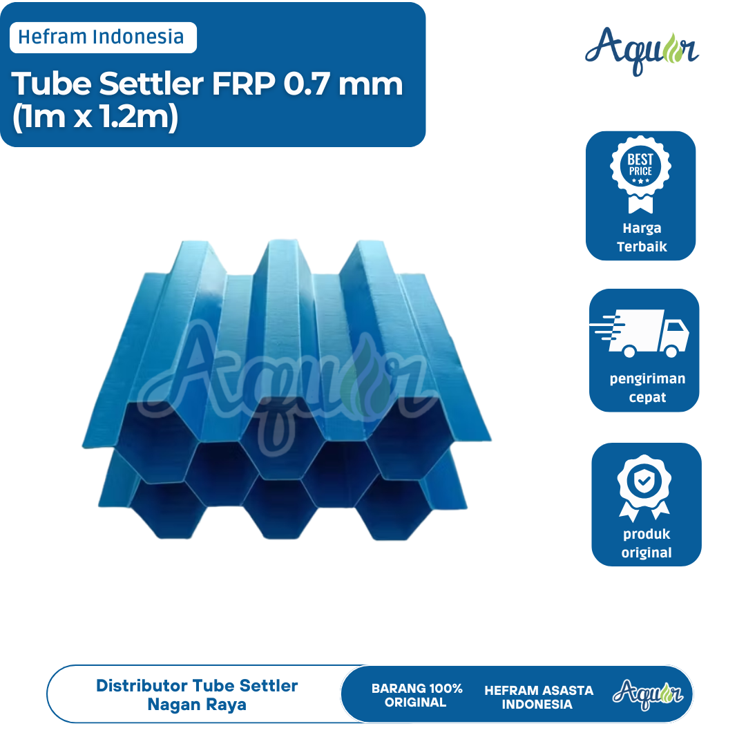 Tube Settler FRP 0.7 mm (1m x 1.2m)