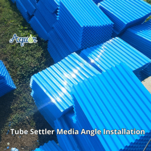 Tube Settler Media Angle Installation